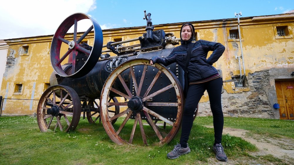 That Backpacker Audrey Bergner enjoying visiting rustic museums in Ushuaia, Argentina