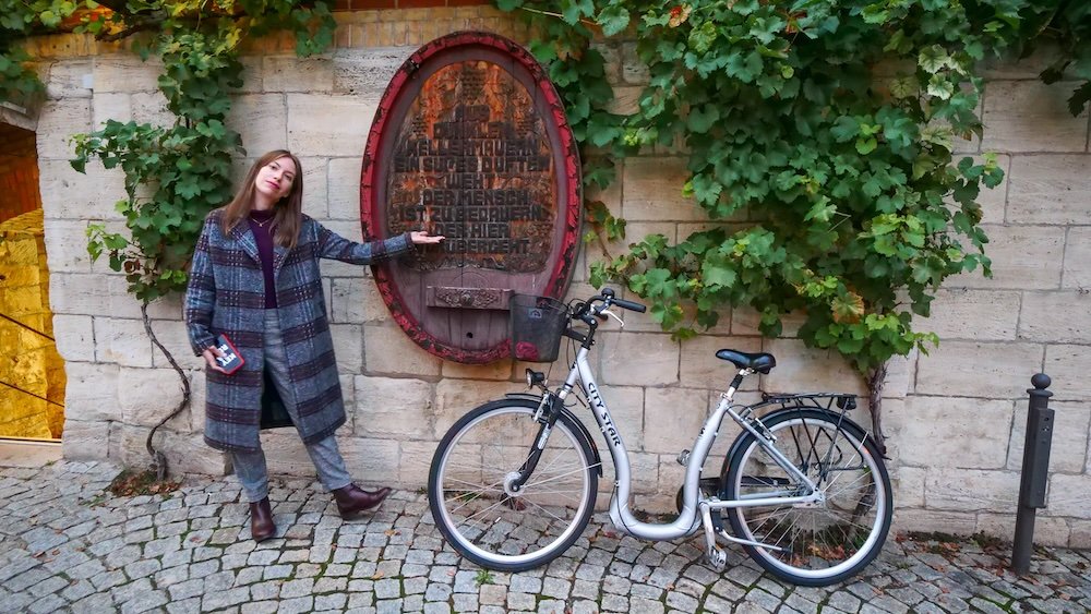 That Backpacker Audrey Bergner highlighting the benefits of bicycle and wine tours 