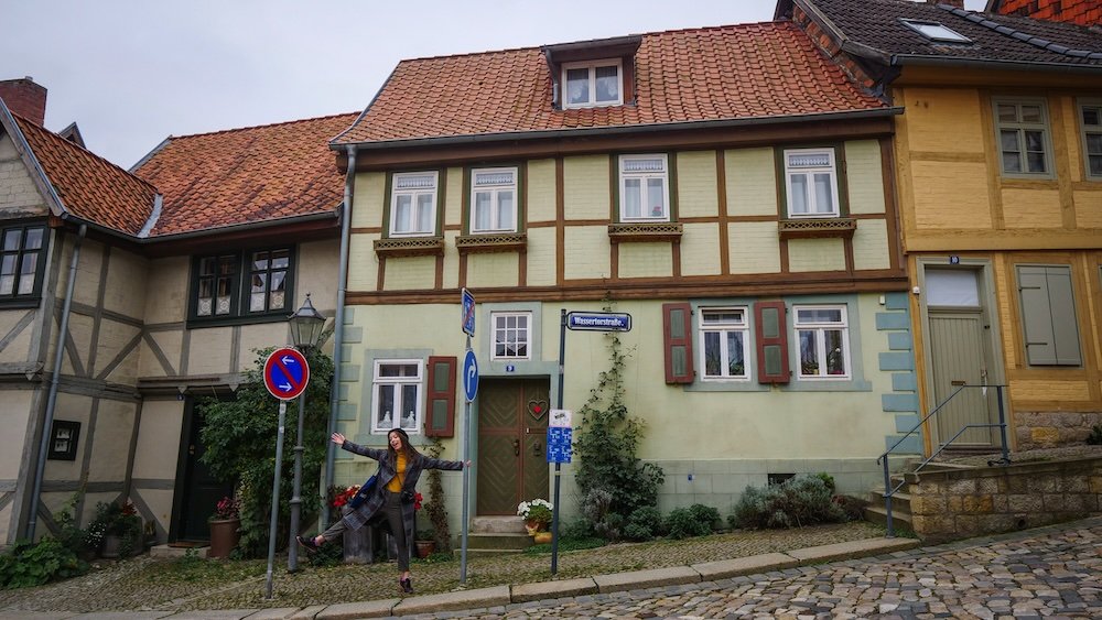 That Backpacker Audrey Bergner loving being in Quedlinburg, Germany 