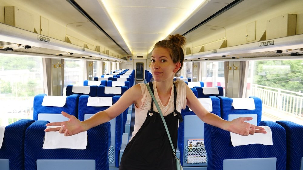 That Backpacker Audrey Bergner showcasing bus travel to Takayama, Japan 