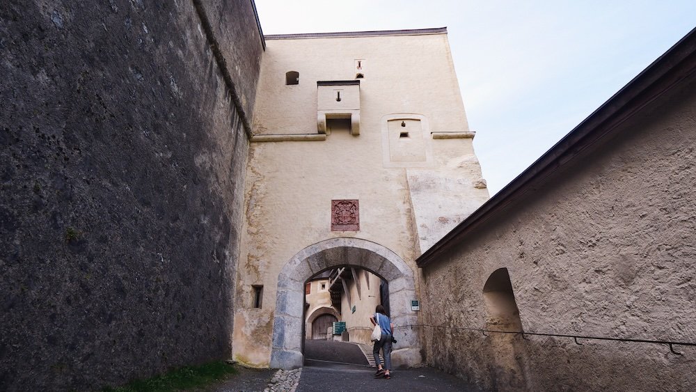 That Backpacker Audrey Bergner enjoying a walking tour in Werfen, Austria 