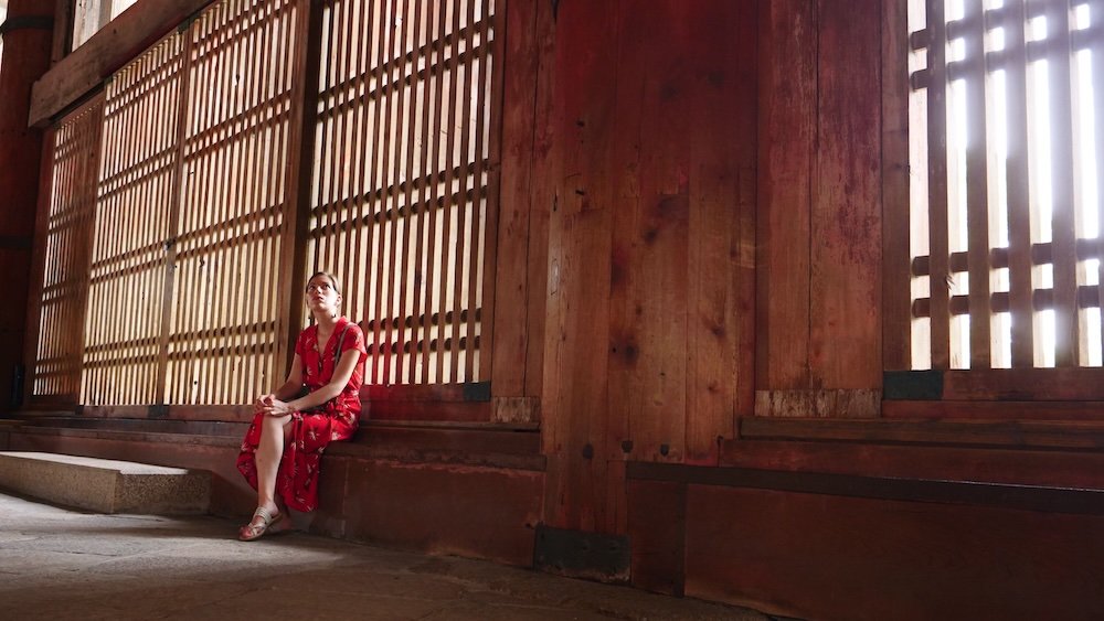 That Backpacker thrilled to be visiting Nara, Japan 