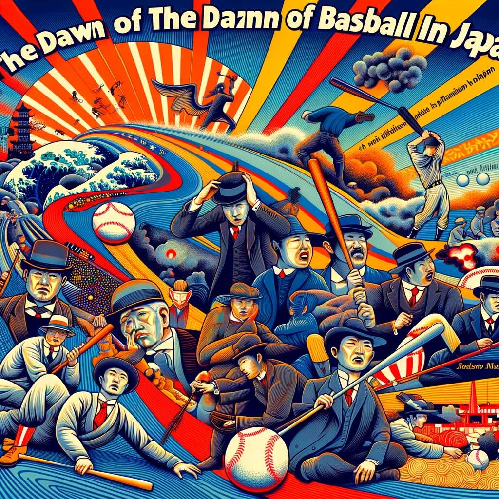 The Dawn of Baseball in Japan: NPB's Genesis - digital art 