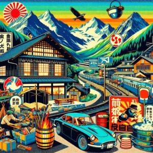 The Essence of Japanese Alpine Planning - digital art 