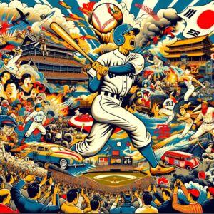 The Ingrained Popularity of Baseball in Asia - digital art 