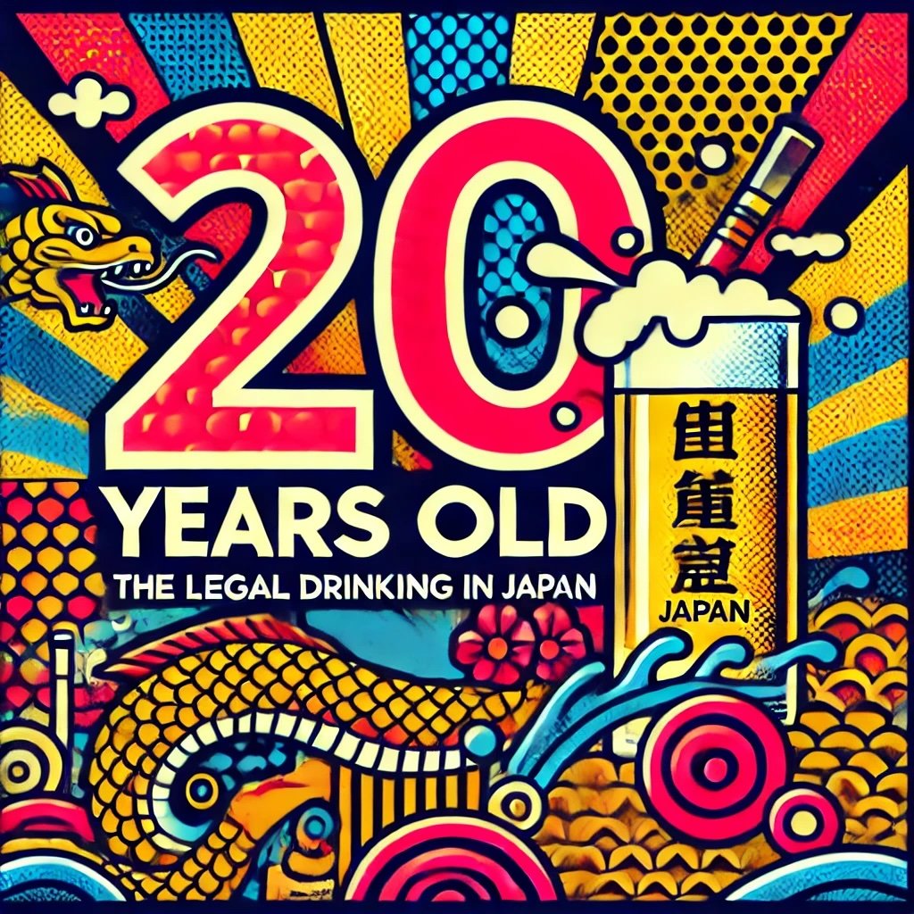 The legal drinking age in Japan is 20 years old 