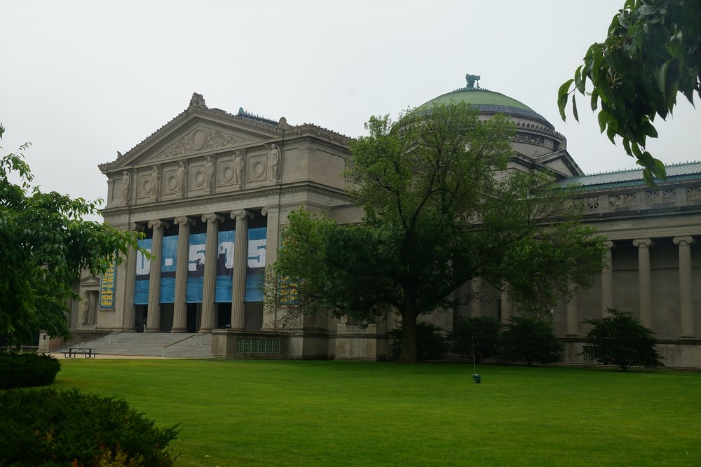 The Museum or Science and Technology in Chicago from a distinct vantage point