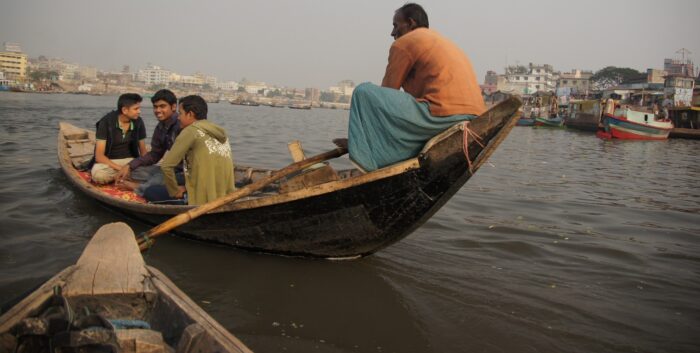 The rowboat you see in front of us is nearly identical to the one I’ve just boarded in Old Dhaka, Bangladesh