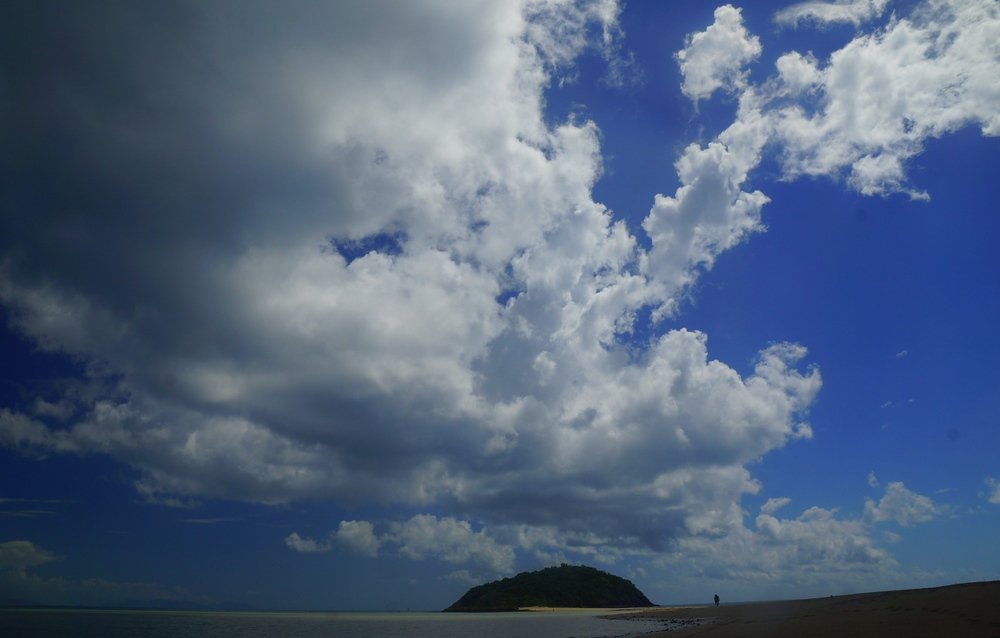 This is a shot from the second beach we visited where nearly had this who stretch of sand to ourselves.