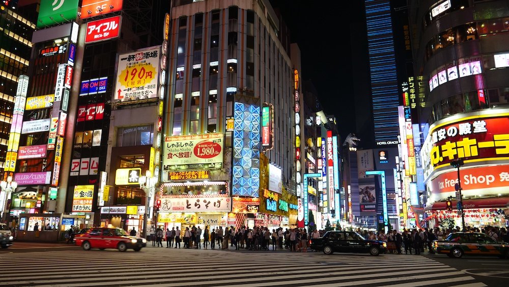 The logo of Louis Vuitton is seen in Shinjuku Ward, Tokyo on May 5