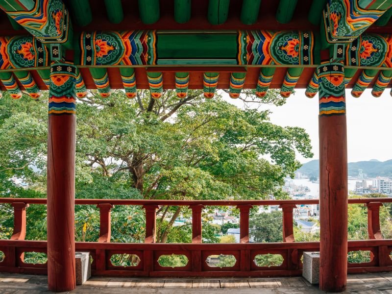 Top things to do in Tongyeong, Korea with traditional Korean architecture