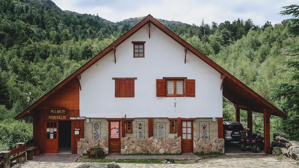 Traditional alpine architecture in the Sierras de Cordoba, Argentina 