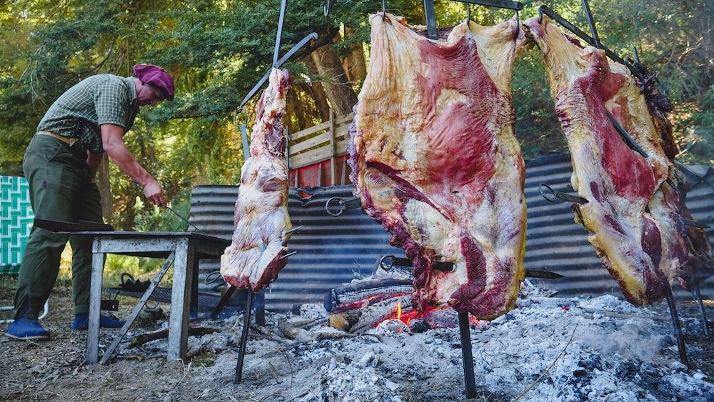 Traditional Patagonian cordero lamb is a must try dish in Bariloche, Argentina 