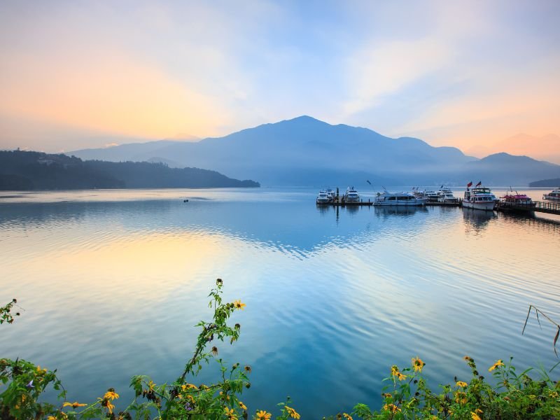 Tranquil Sun Moon Lake as a place to visit in Taiwan 