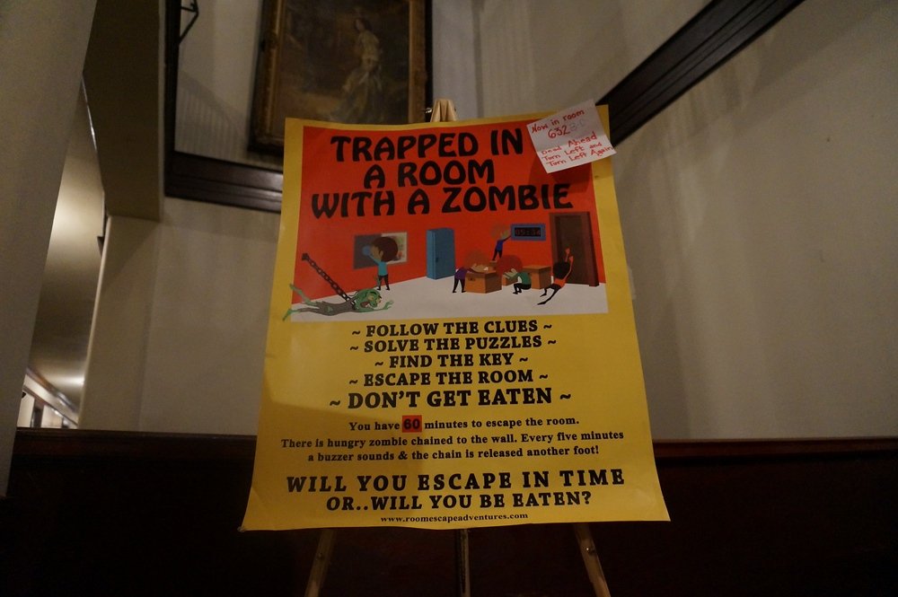 Trapped in a Room with a Zombie escape room fun in Chicago