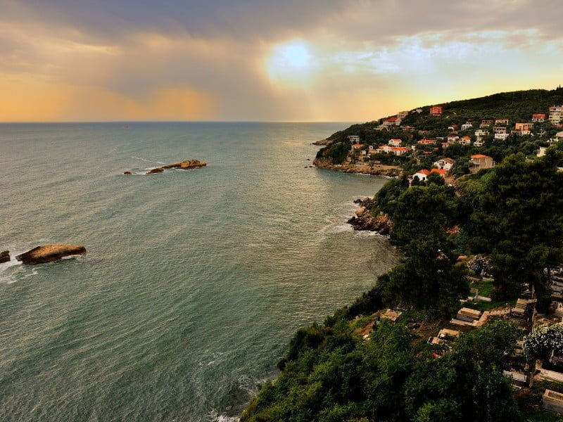 Ulcinj coastal views in Montenegro 
