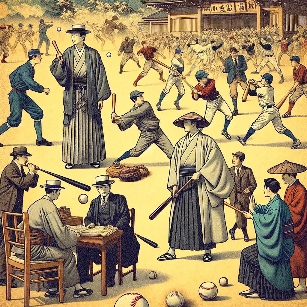 Understanding Japanese Baseball - digital art 