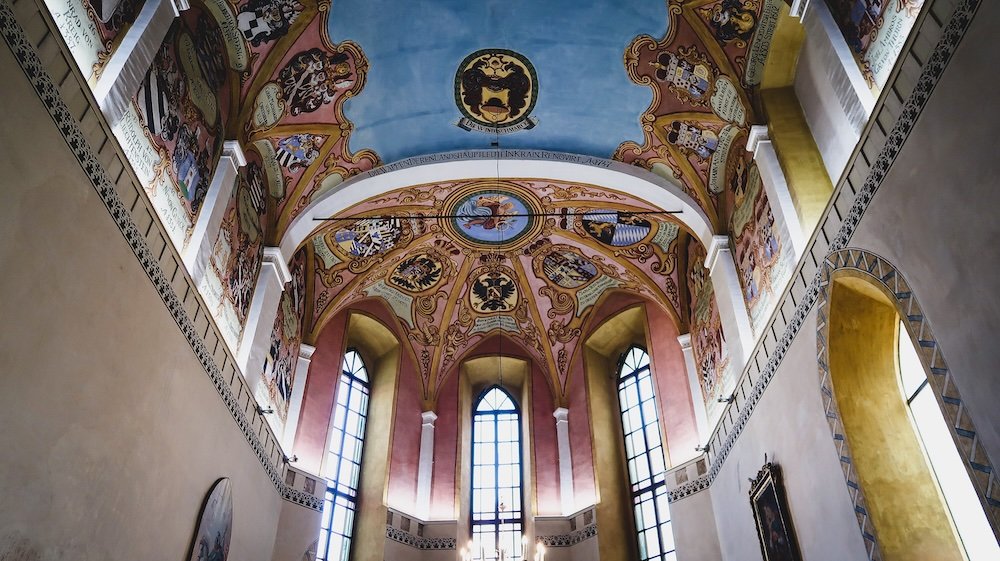 Views from inside Ljubljana Castle in Slovenia 