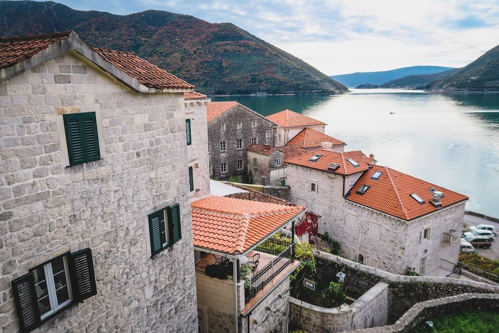 Views from wandering around Perast on a foot during our day trip from Kotor, Montenegro 