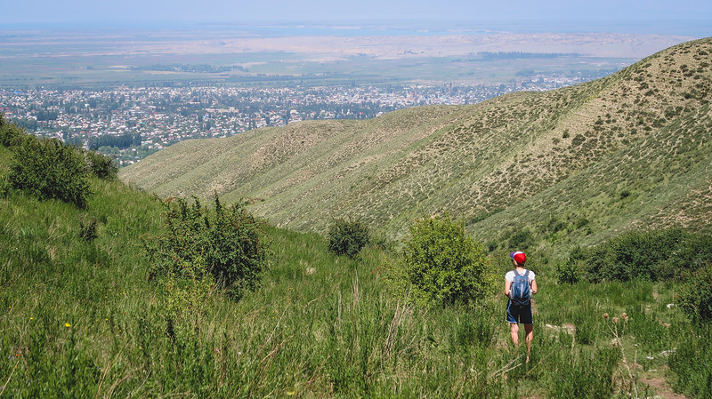 Views of Karakol, Kyrgyzstan during our day hiking trip