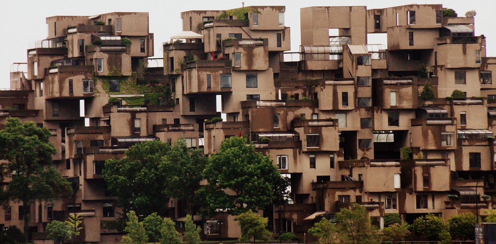 Views or Habitat 67 – Habitat from across the Saint Lawrence River in Montreal