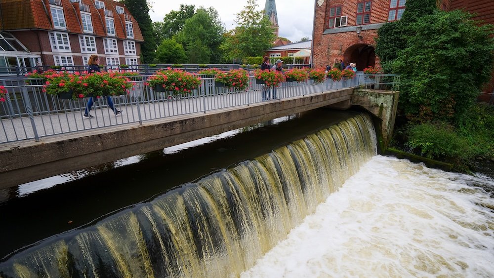 Walking in Luneburg with scenic views in Germany 