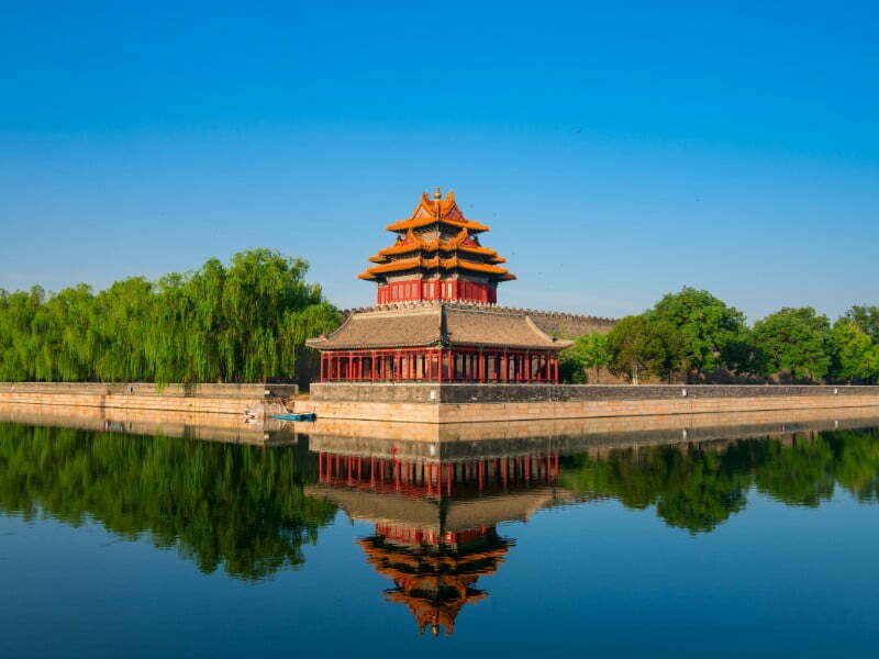Where to teach English in China? Beijing is a popular choice as represented by this temple.