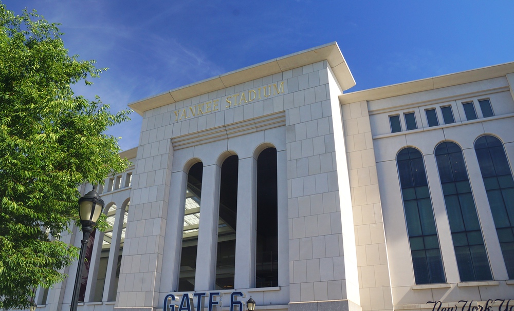 Yankee Stadium located in the Bronx, New York City