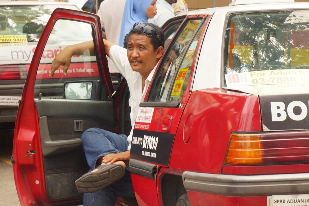 You can take a taxi to the Batu Caves in Malaysia 